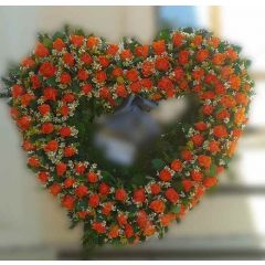 Begräbnis  Rosenherz orange