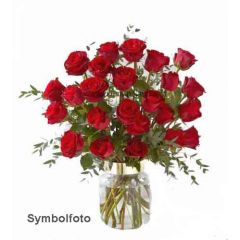 Roter Rosen Blumenstrauss