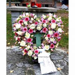 Trauerhertz  Urnen Gesteck